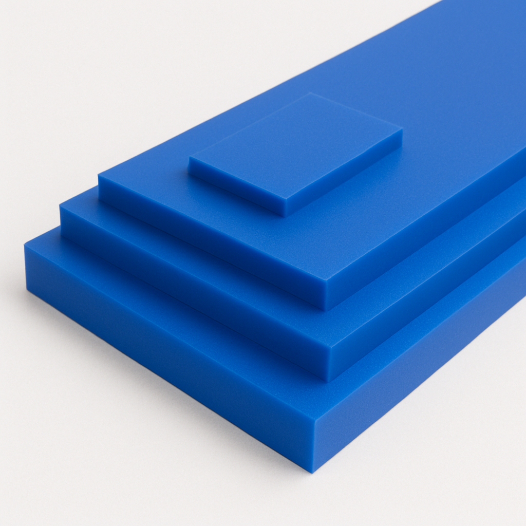 PE 1000 blau Zuschnitte (10-60 mm Stärke)