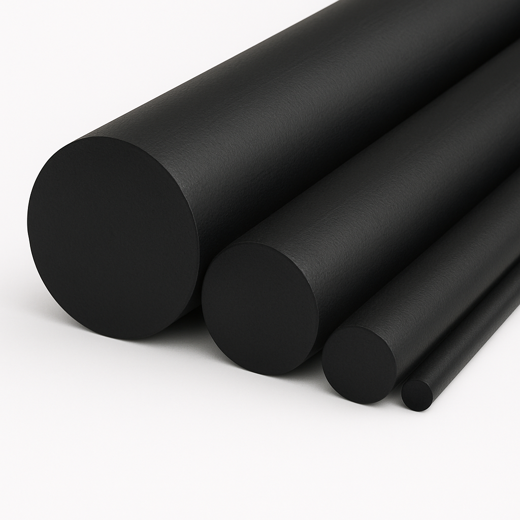 PE 1000 schwarz Rundstäbe (Ø 20-300 mm)