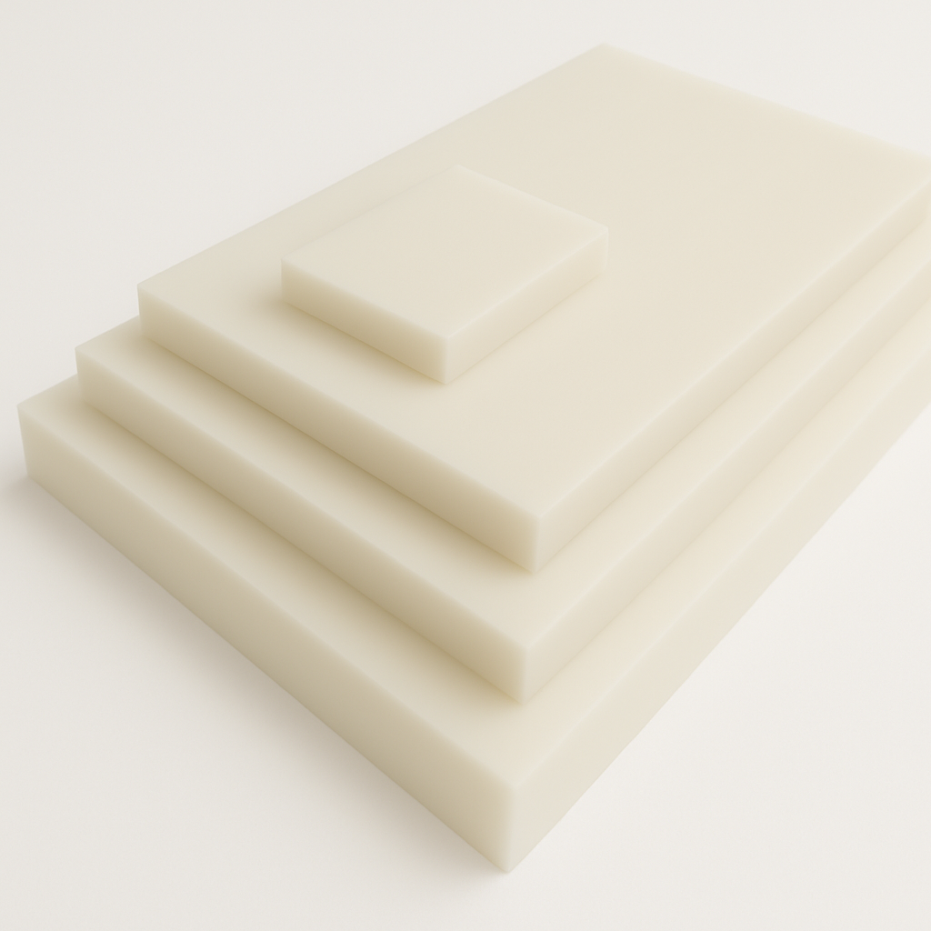 PVDF natur Zuschnitte (10-80 mm Stärke)