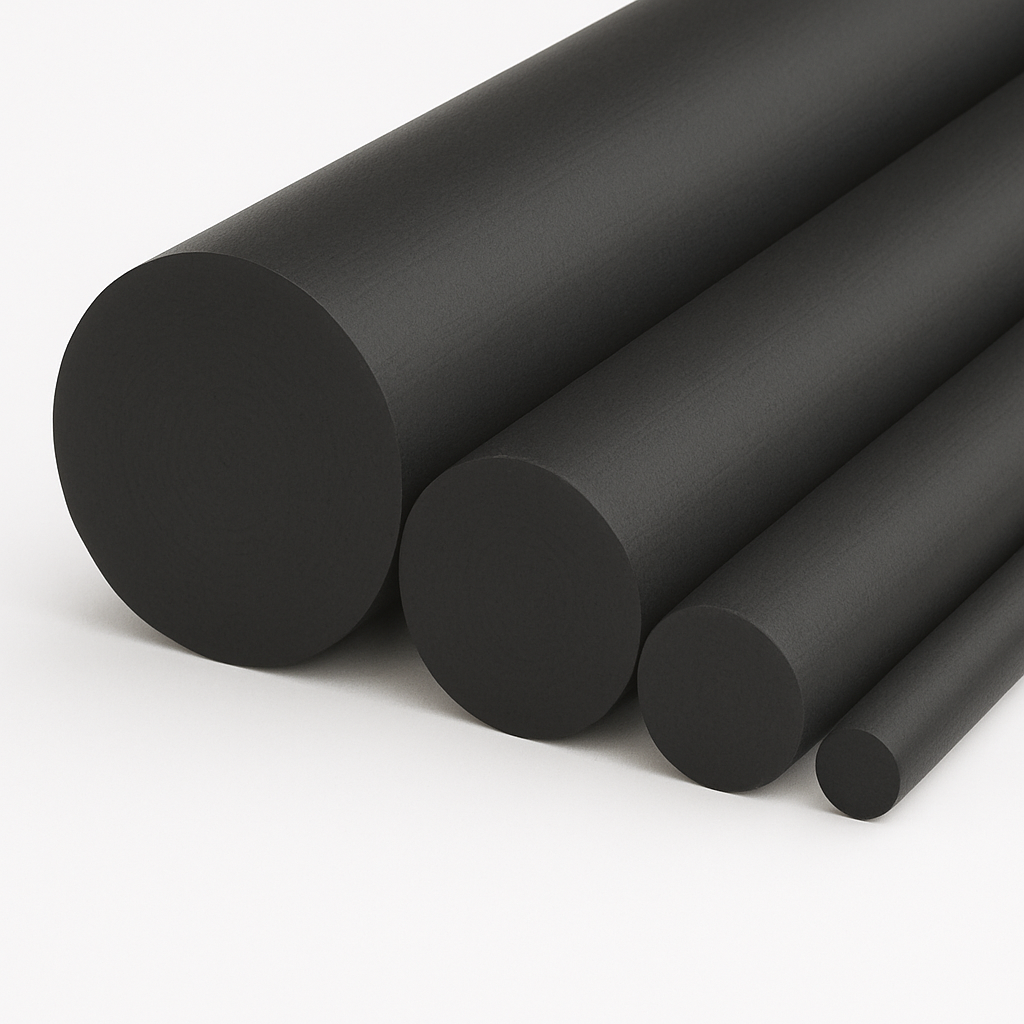 PA 6 G Öl schwarz Rundstäbe (Ø 30-180 mm)