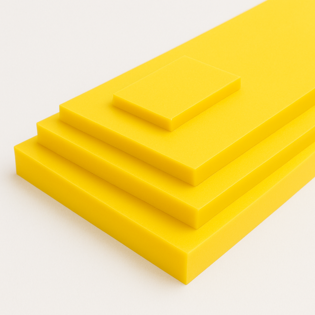 PE 500 gelb Zuschnitte (10-100 mm Stärke)