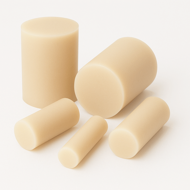 PA 12 natur Rundstab-Abschnitte (Ø20-80 mm)