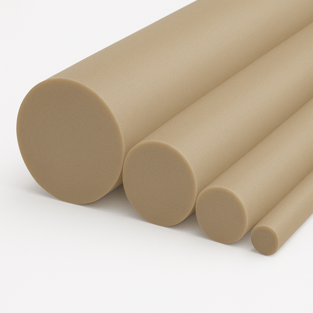 PEEK natur Rundstäbe (Ø 5-200 mm)