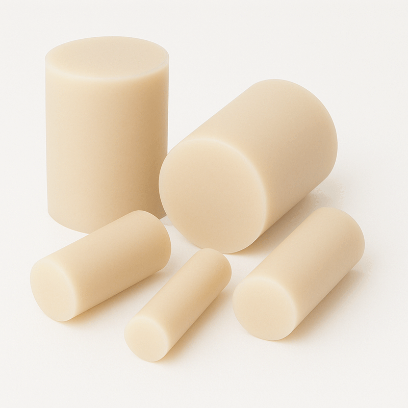 PA 66 natur Rundstab-Abschnitte (Ø20-200 mm)