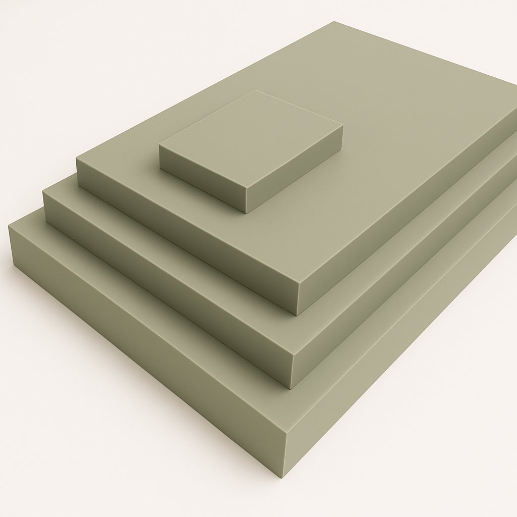 PP grau Zuschnitte (6-80 mm Stärke)