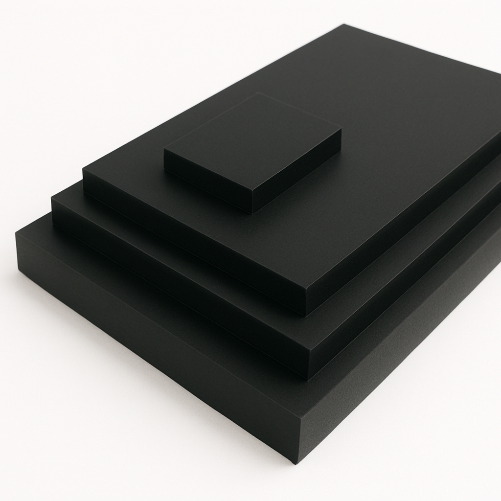 PEEK PVX schwarz Zuschnitte (10-50 mm Stärke)
