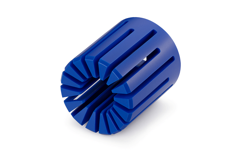 POM blau Drehteile