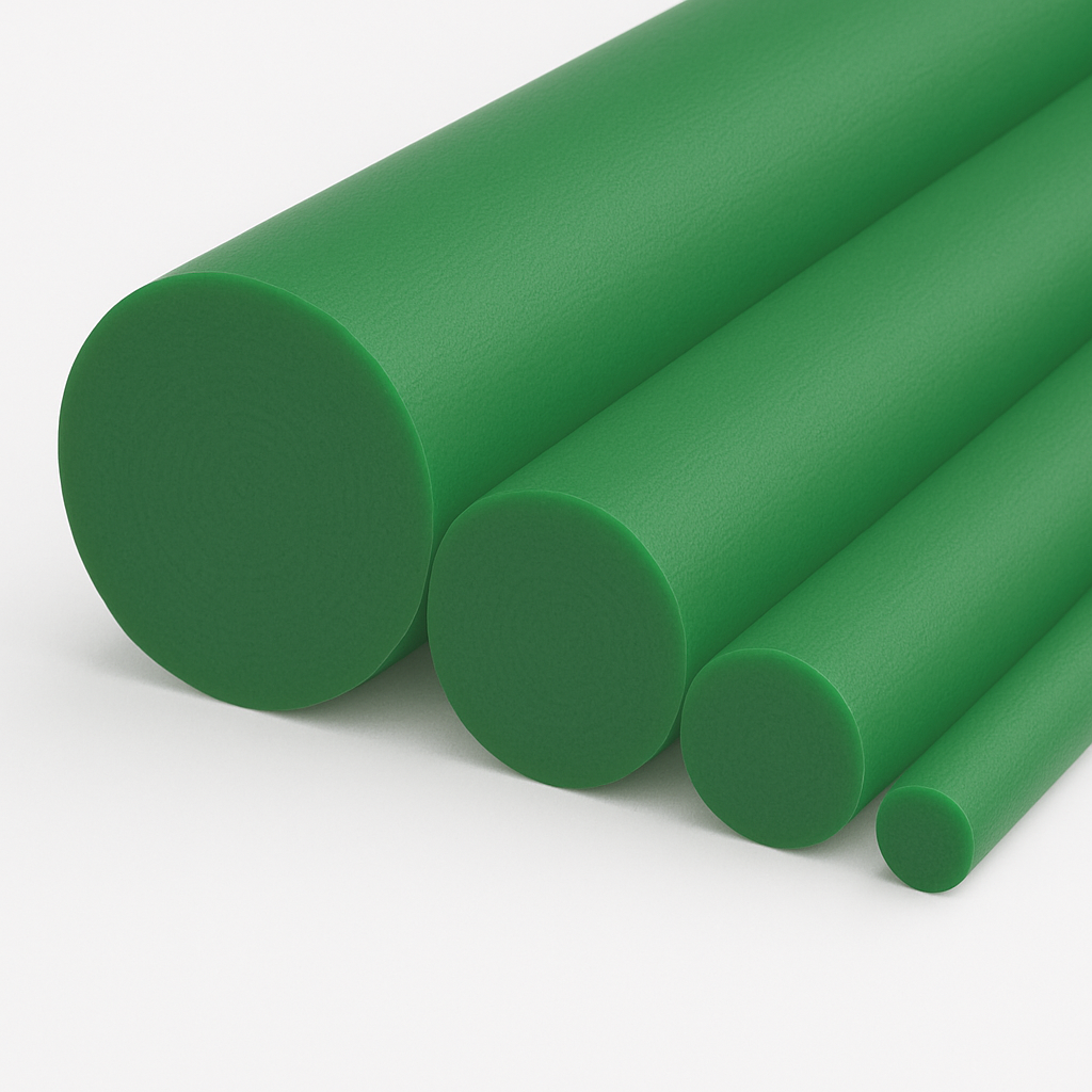 PE 1000 grün Rundstäbe (Ø 20-250 mm)