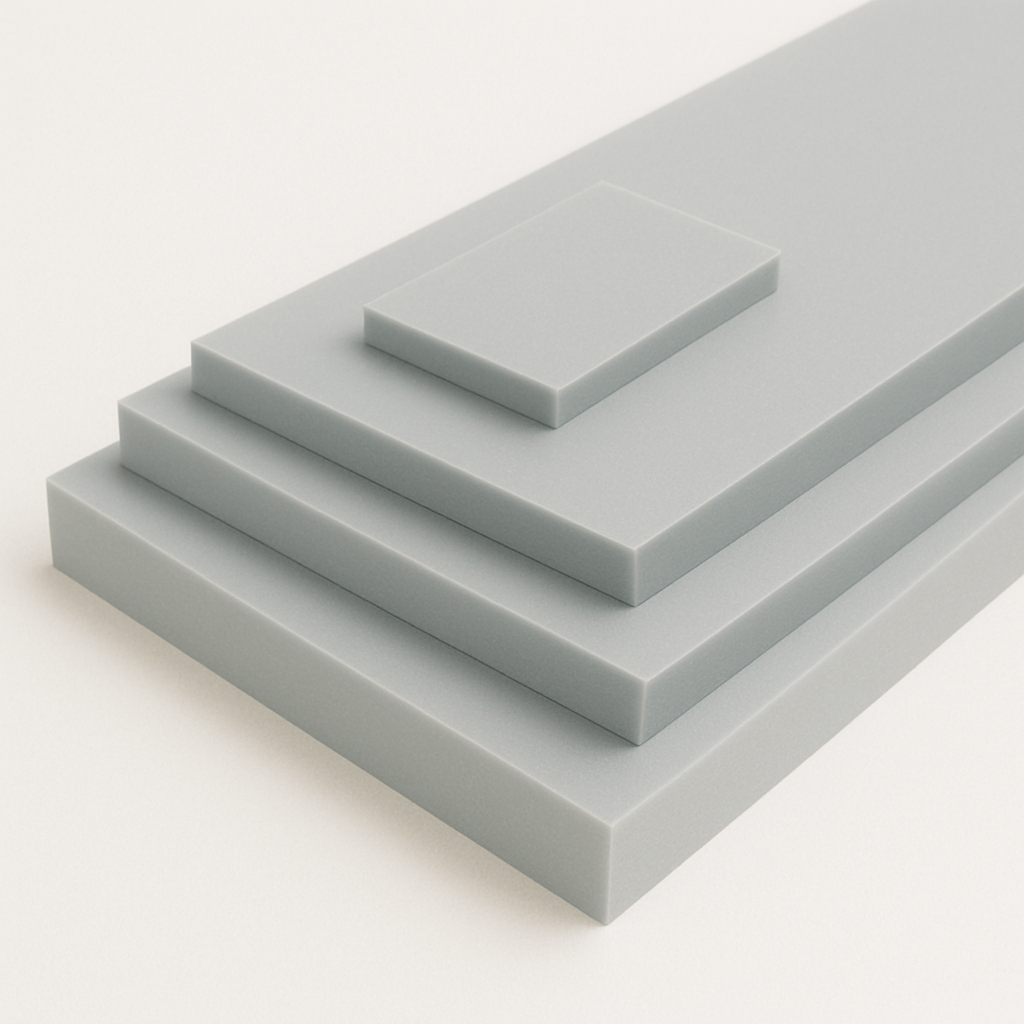 PE 500 lichtgrau Zuschnitte (10-100 mm Stärke)
