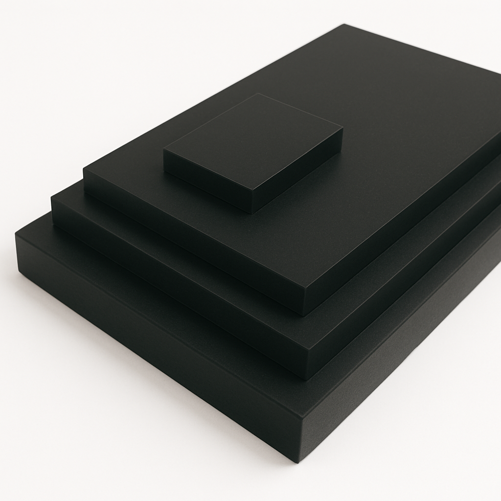 PE 500 schwarz Zuschnitte (8-130 mm Stärke)