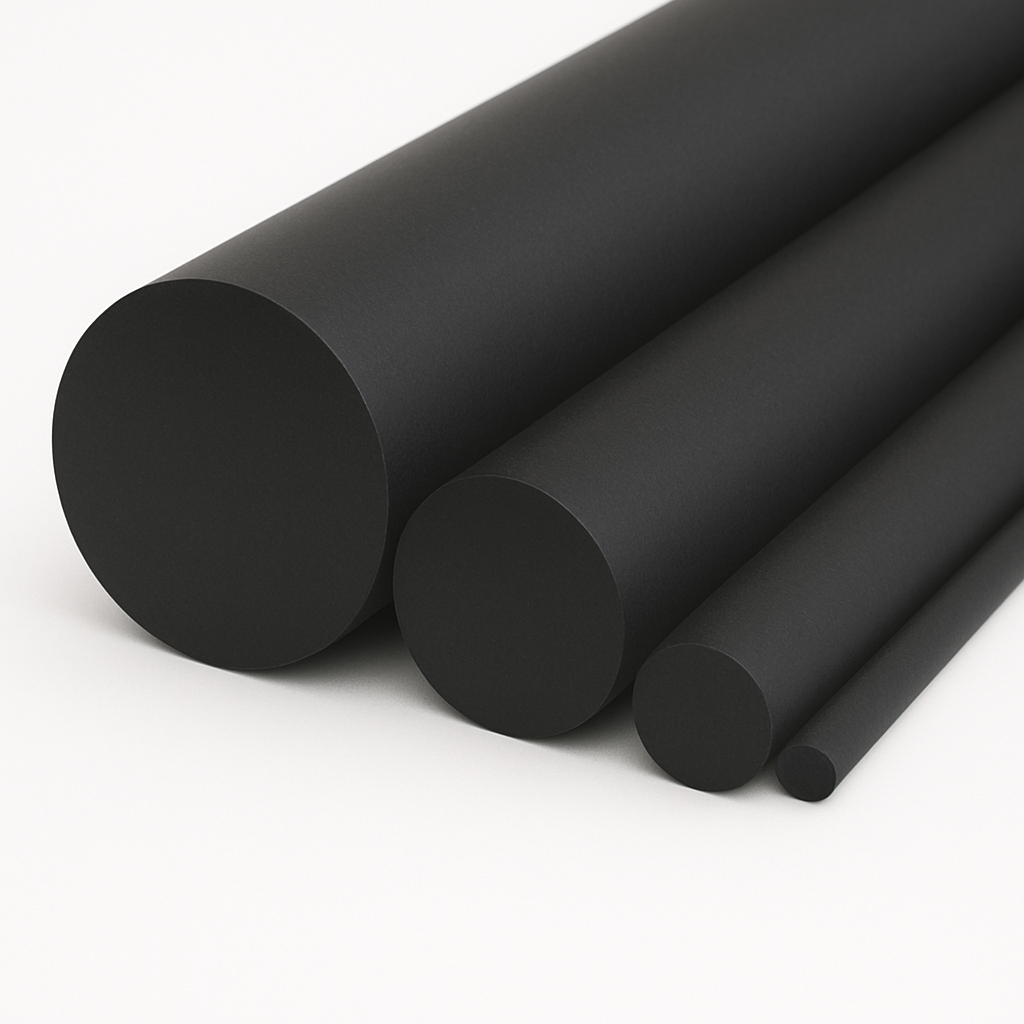 POM schwarz Rundstäbe (Ø 10-500 mm)