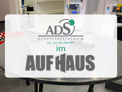 ADS Kunststofftechnik Logo und AUFHAUS-Logo stehen untereinander.
