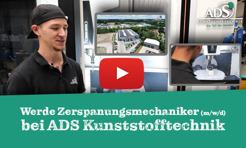 Ron erklärt, was einem als Auszubildender als Zerspanungstechniker bei ADS Kunststofftechnik alltäglich erwartet.