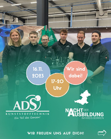 Nacht der Ausbildung 2023 - ADS Kunststofftechnik